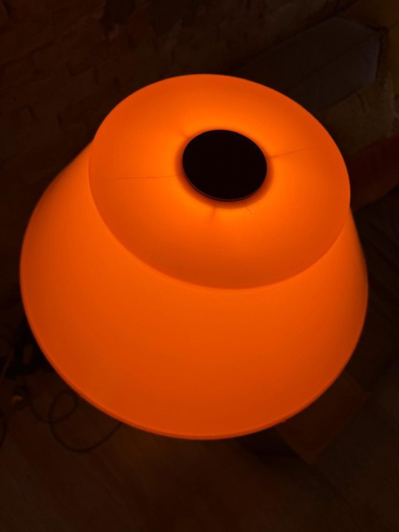Lampadaire Vintage LYFA Denmark Orange Jaune Space Age – ca. 1960/70 – Metal, Plastic (photo 9 of 9)