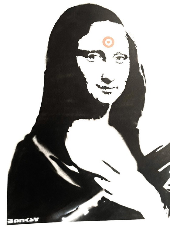 Banksy (1974) - Mona Lisa With Gun – Lithographs & prints, Paper (photo 4 of 5)