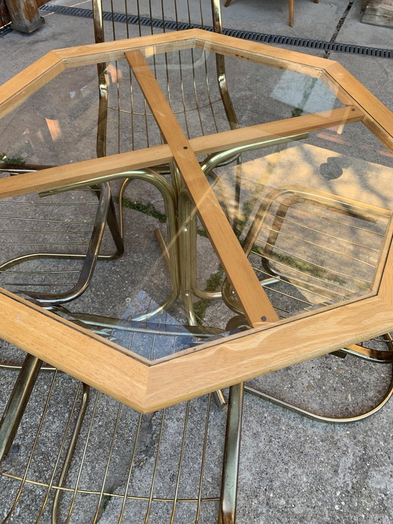 Vintage Dining Table and Chairs by Gastone Rinaldi, Set of 5 – Dining set (photo 2 of 5)