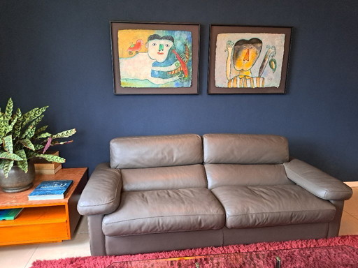 Banco 2,5 plazas Poltrona Frau, modelo Petronio