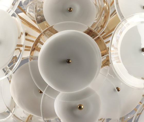 Image 1 of Vistosi Sputnik murano disc chandelier 1970’s