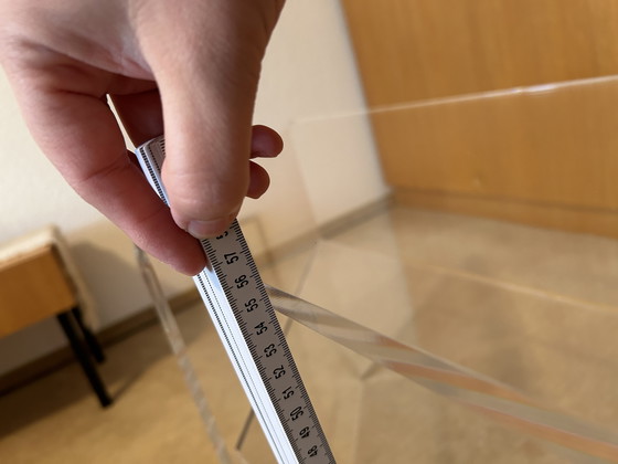 Image 1 of Acrylic corner table - Space Age 60s/70s