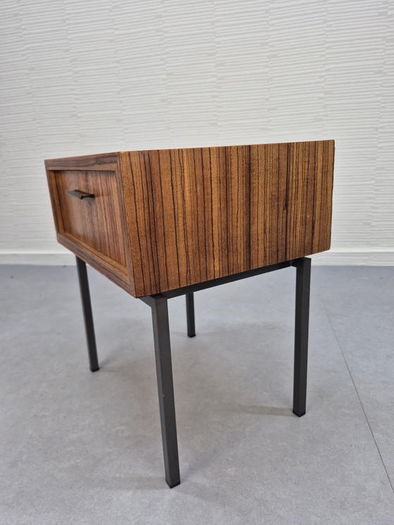 Vintage cabinet/Nightstands/side table Pastoe style. – Metal, Wood (photo 8 of 14)