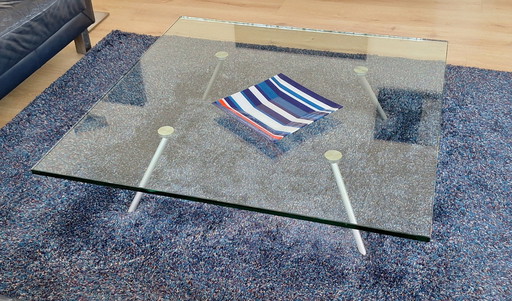 Table basse en verre Henk Vos, Modèle Maupertuus