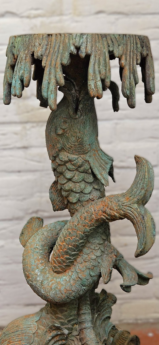 Image 1 of Monumental Rococo-style Bronze Pedestals