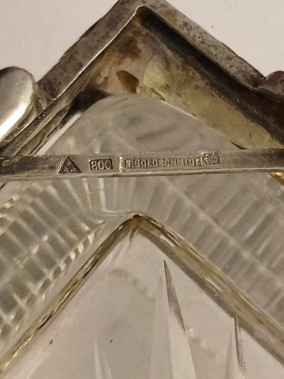 Ancien Carré Art Nouveau Argent Massif Wolfers Frères N. Goldschmidt 1900 – Tirages d'art, Silver (photo 10 of 15)