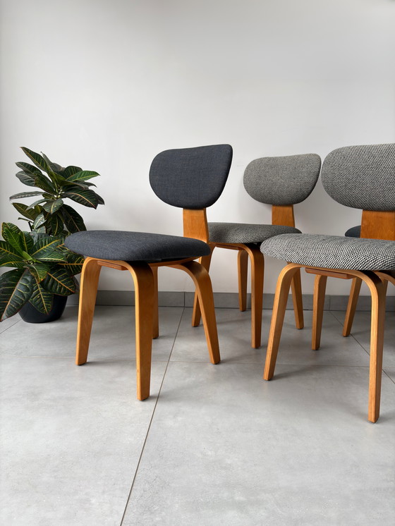 Image 1 of Set Vintage Pastoe SB03 Dining Chairs