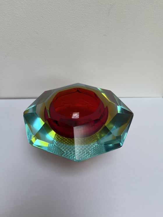 Image 1 of Cendrier vintage Sommerso en verre de Murano, vers 1960
