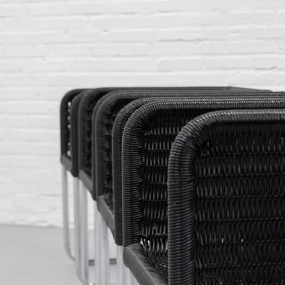 Tecta D44 Dining Chairs Set 80's – Chrome (photo 9 of 20)