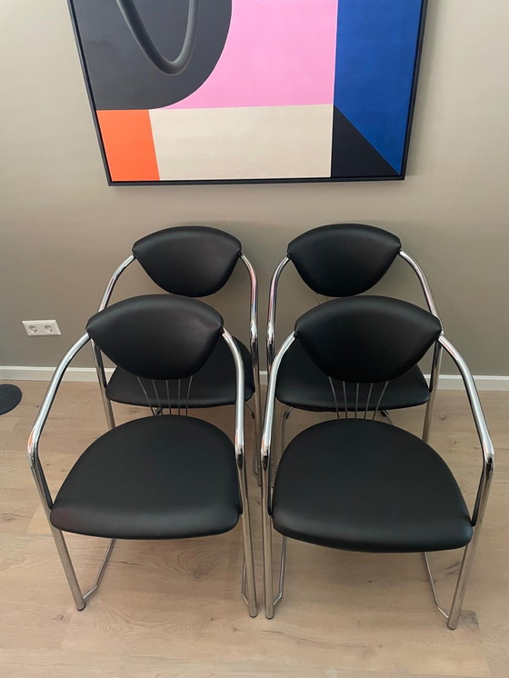 Image 1 of 4x dining chair Bauhaus style by Effezeta