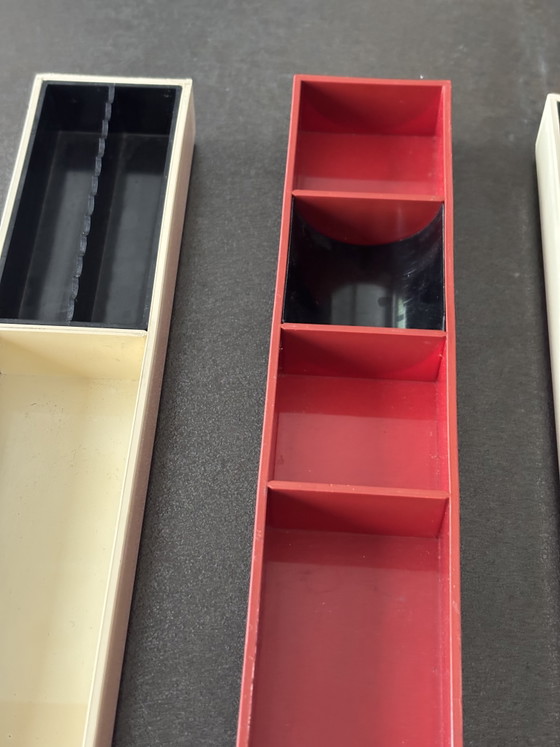 Image 1 of Lot de 3 organiser de bureau Kartell modèle 4643 du designer Pio Manzu