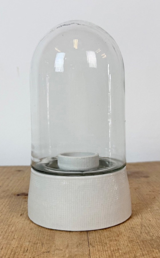 Plafonnier vintage en porcelaine blanche, années 1970 – Glass, Ceramic (photo 3 of 12)