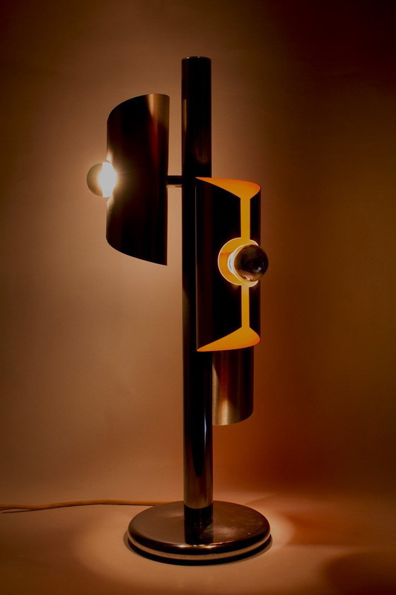 Image 1 of Vintage 1970s Space-Age Table Lamp Polam 'Wokkel'