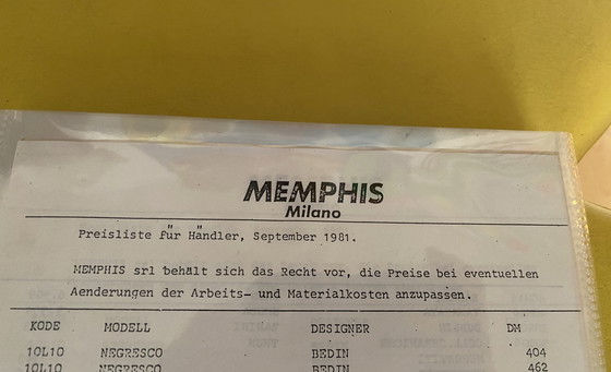 Image 1 of Memphis Design Sottsass, Mendini, Mariscal etc. file folder 1981 original 