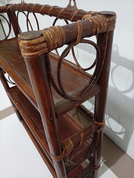 Image 1 of Vintage rattan rack