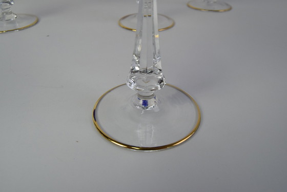 Image 1 of Satz von fünf Mid-Century Weingläsern, 1950S.