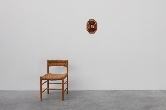 Image 1 of Perchero de pared Art Déco con marquetería geométrica, Francia, ca. 1930