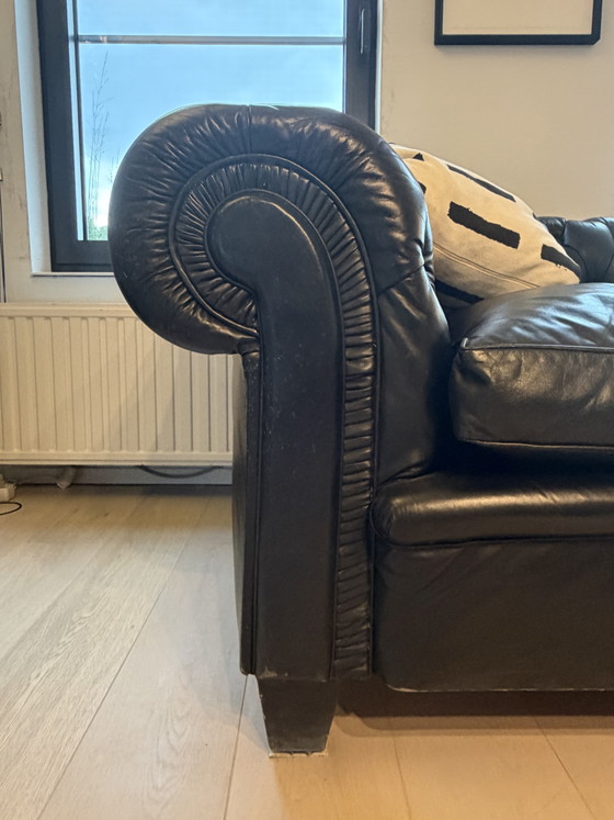 Chesterfield 3-Zit – Banken, Leather, Wood (photo 4 of 6)