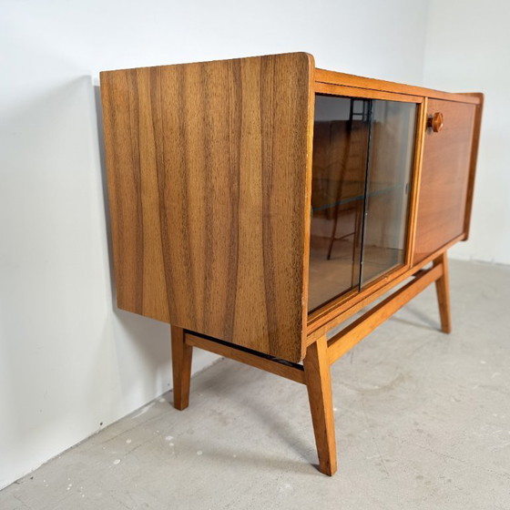 Image 1 of Vintage sideboard/television cabinet high gloss walnut, Bilea
