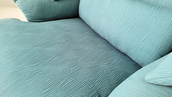 Image 1 of Cassina 'Portovenere' Lounge Chair with Ottoman - Vico Magistretti - Italy, 1980s