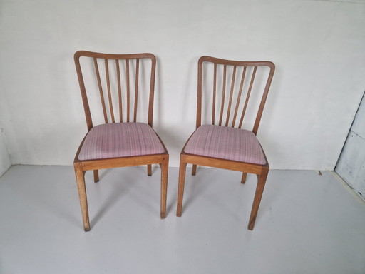 Ensemble de 8 chaises de salle à manger Mid Century