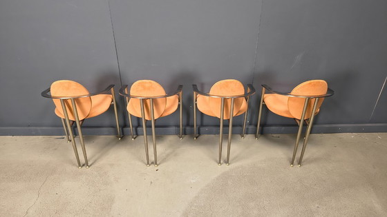 Image 1 of Sedie da pranzo vintage Belgo cromate, set di 4 - anni '80