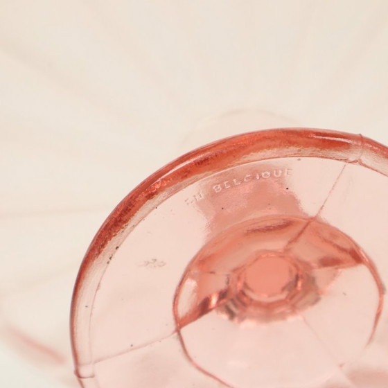 Image 1 of Art Deco Pink Fruit Bowl Rosaline