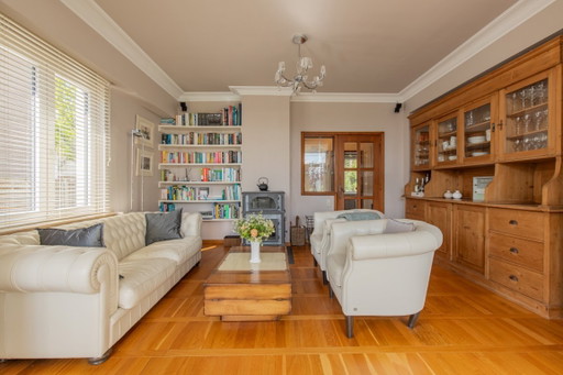 Coffee table with various storage spaces – salontafels, Wood, Leather