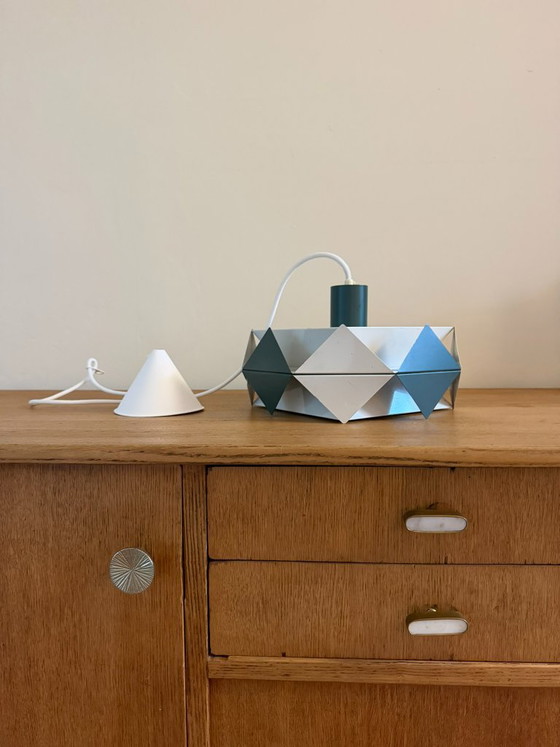 Vintage rare Preben Dahl Symfoni - Hans Folsgaard - Danish design lamp – Pendant lamps, Metal (photo 10 of 13)