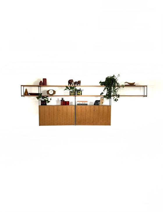 Image 1 of Vintage modulair teakhouten wandsysteem, Omnia ‘60
