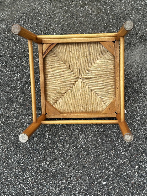 Coppia di sedie in legno e paglia – anni '50-'60 – Sedie da pranzo, Wood (photo 9 of 15)