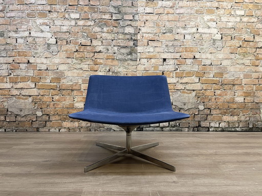 Poltrona Arper Catifa 80 a 4 razze blu