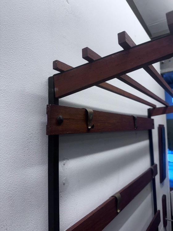 Image 1 of Scandinavian design Teak coat rack '60s