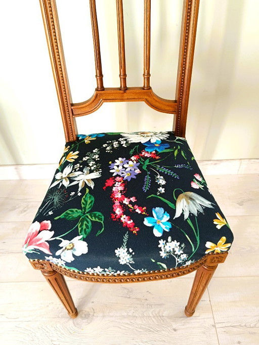 Pair of Louis XVI style NapoleonIII chairs