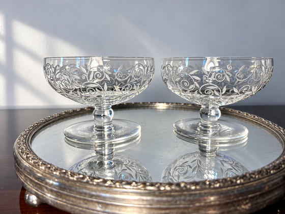 2 Coppe Champagne Golfe Juan Baccarat – Bicchieri e caraffe, Cristallo (photo 2 of 11)
