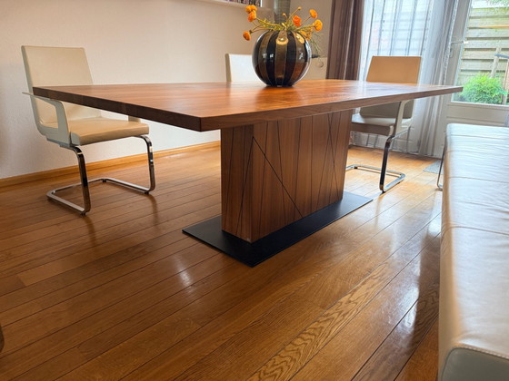 Precioso Conjunto de comedor Rolf Benz, Conjuntos de comedor, Cuero, Metal, Negro (foto 4 de 10)