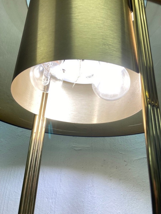 Image 1 of Lámpara de pie 70s space age de Temde latón plástico