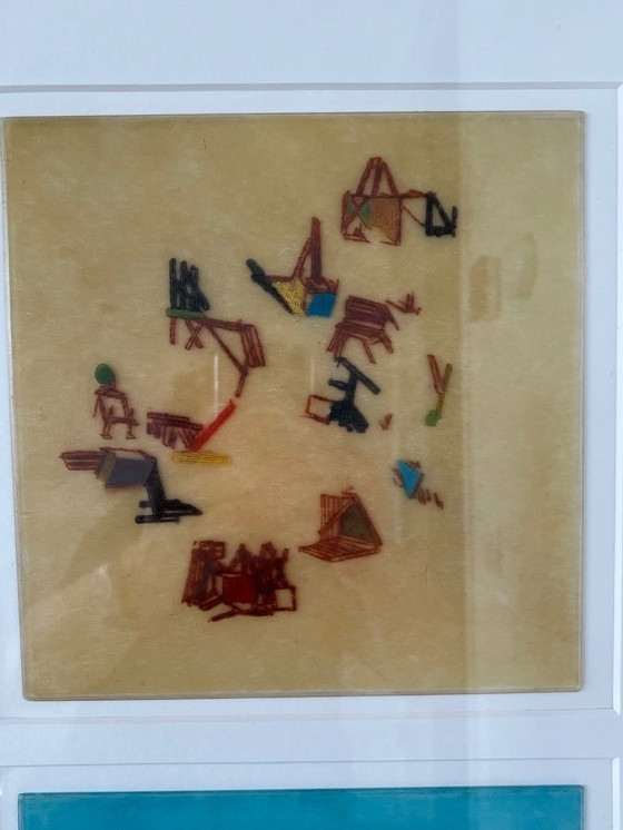 Image 1 of A P A van Grünsven (origineel werk) getiteld: "Etsplaten"