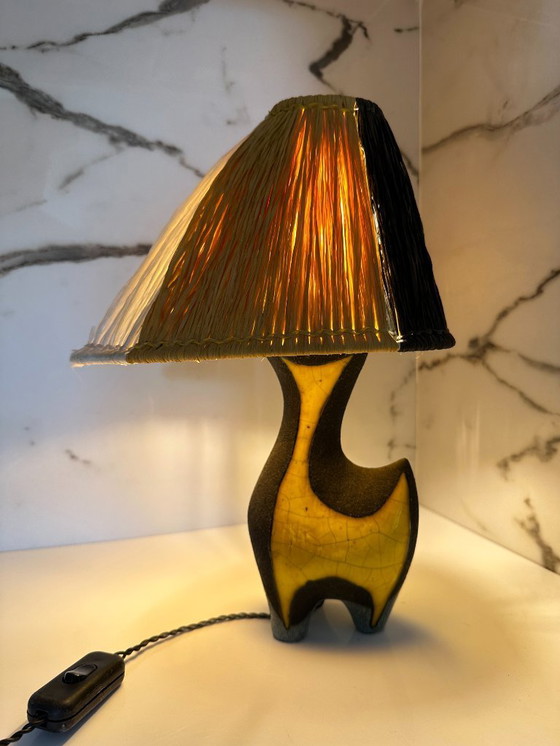 Image 1 of Vintage lamp by Lilette and Gilbert Valentin for Les Archanges, France 1950