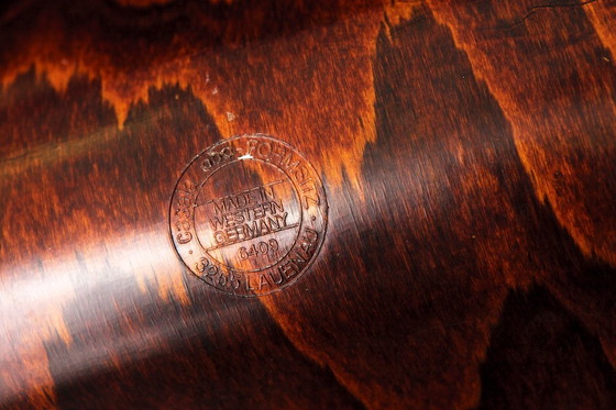 Image 1 of 2 of 8 Vintage Casala Stackable Chairs, Germany 1970s, Plywood & Chrome