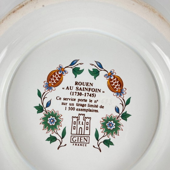 Image 1 of Suppenterrine mit Esparsettenmuster von Gien Rouen, 1990, limitierte Auflage 693/1500