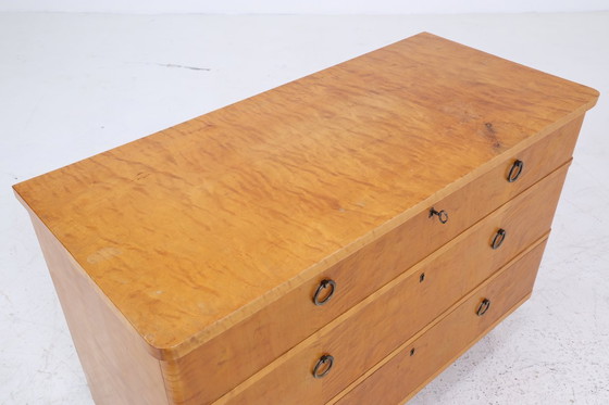 Image 1 of Vintage ladekast | Mid Century ladekast | houten opbergmeubel 60s 70s #05-24