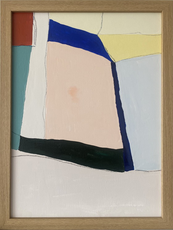 Image 1 of Diptych abstract paintings 30x40 including frame