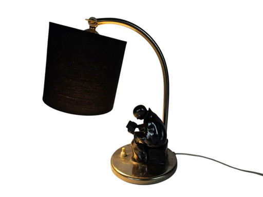 Lampada Art Déco - 'Luce da lettura' - Vintage - Metallo - Anni '30