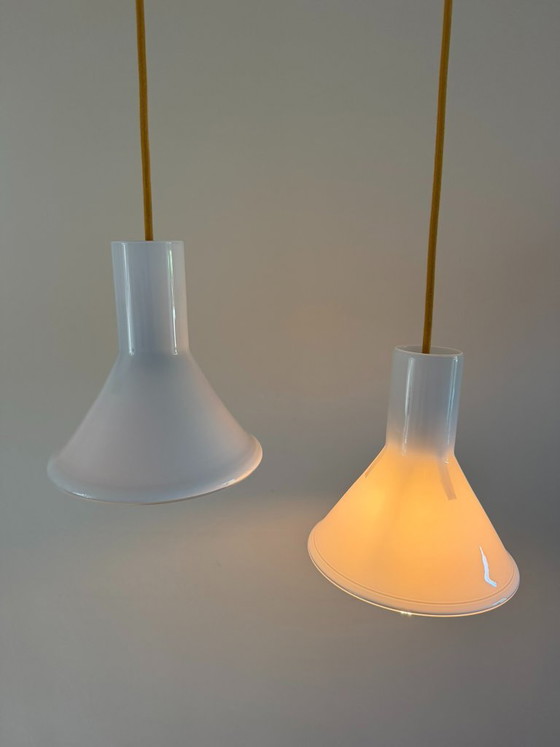 Vintage Holmegaard P&T pendel - Michael Bang - Handmade lamp – Pendant lamps, Glass (photo 3 of 7)