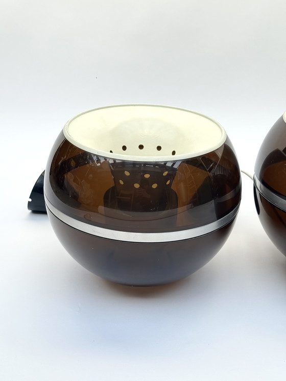 Image 1 of Lampade a sospensione Dijkstra Globe, set di tre, stile spaziale, futuristico