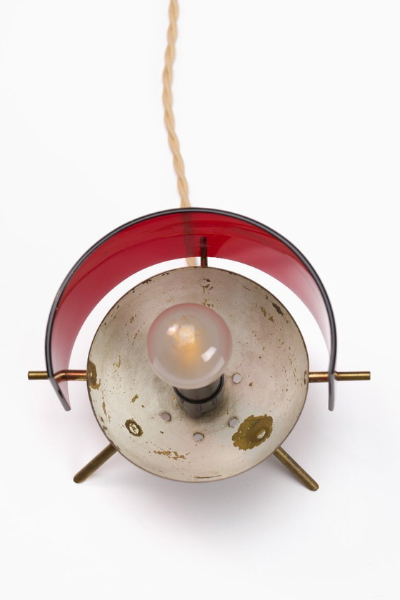 Image 1 of Zeldzame driepoot tafellamp - Stilux Milano