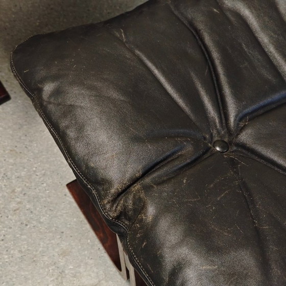 Poltrona Vintage Siesta Ingmar Relling Westnofa – Poltrone, Leather, Wood (photo 4 of 11)