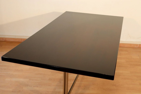 Image 1 of Table Formanova en palissandre et acier chromé, style milieu du siècle, par Gianni Moscatelli, 1965