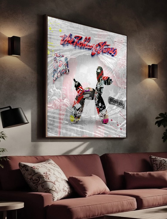 Image 1 of Limited: Wrapped Woof – Rolling Stones Edition | 140 X 140 Cm | 2025 (Ori, 1983)